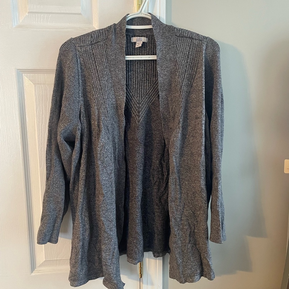 Croft & Barrow Charcoal Women's Cardigan
